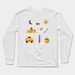 Autumn camping pack set Long Sleeve T-Shirt